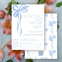 Invitación Doblar Algo Azul Antes De Hacer QR Ducha De Novias