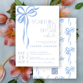 Invitación Doblar Algo Azul Antes De Hacer QR Ducha De Novias