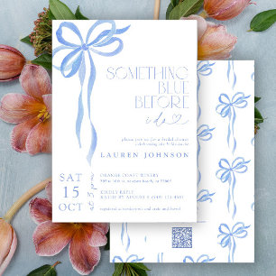Invitación Doblar Algo Azul Antes De Hacer QR Ducha De Novias