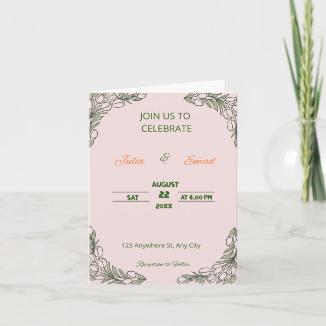 Invitación Doble (Anverso)