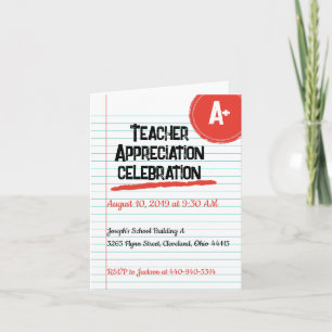 Invitación Doble Agradecimiento a Profesores con P