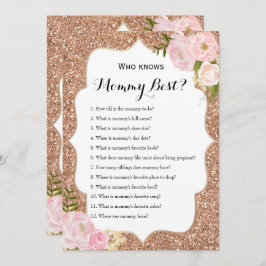 Invitación Doble cara - 2 juegos Baby Shower