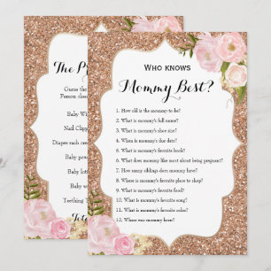 Invitación Doble cara - 2 juegos Baby Shower