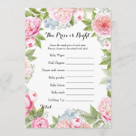 Invitación Doble cara - 2 juegos Baby Shower