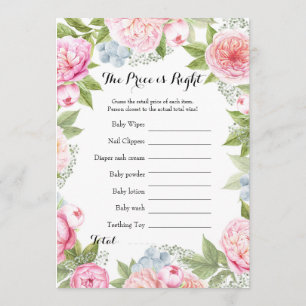 Invitación Doble cara - 2 juegos Baby Shower