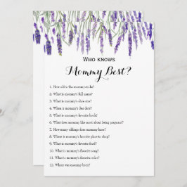 Invitación Doble cara - 2 juegos Baby Shower