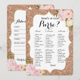 Invitación Doble cara - 2 juegos de desayuno nupcial | Deseos