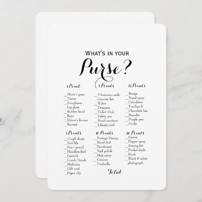 Invitación Doble Cara - 2 Juegos de Despedida de Soltera Bols (Anverso / Reverso)