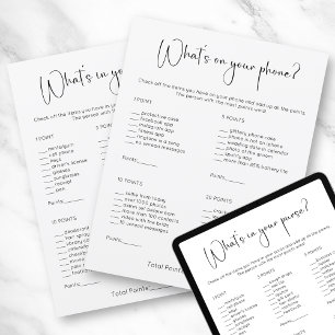 Invitación Doble cara de lo que hay en tu bolso y juego de te