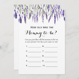 Invitación Doble cara- Dos juegos Baby Shower- Qué viejo | As