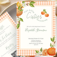 Doble Cara Lindos Gemelos Baby Shower 