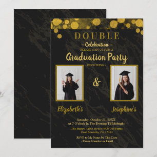 Invitación Doble celebración conjunta de la fiesta de graduac