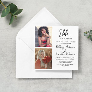 Invitación Doble Celebración Cumpleaños 2 Fotos