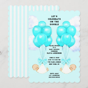 Invitación Doble Cumpleaños de Gemelos