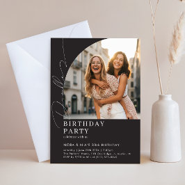 Invitación Doble Cumpleaños Dual 30º Aniversario Fiesta de Cu
