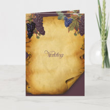 Invitación Doble de Viñedo para Boda en Bodega