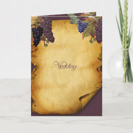 Invitación Doble de Viñedo para Boda en Bodega