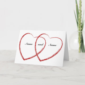 invitación doble del compromiso del corazón