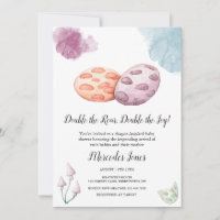 Doble el rugido, doble el joy Dragon Baby Shower