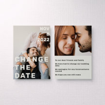 Doble foto moderna grande y audaz cambiar la fecha