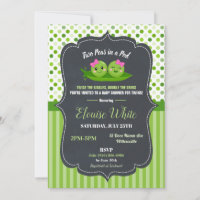 Doble Guisante en una Vaina Baby Shower Gemelas Be