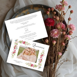Invitación Doble Quinceañera Tipografía Caprichosa Española 