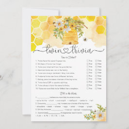 Invitación Doble trivialidad dulce como puede ser el juego de