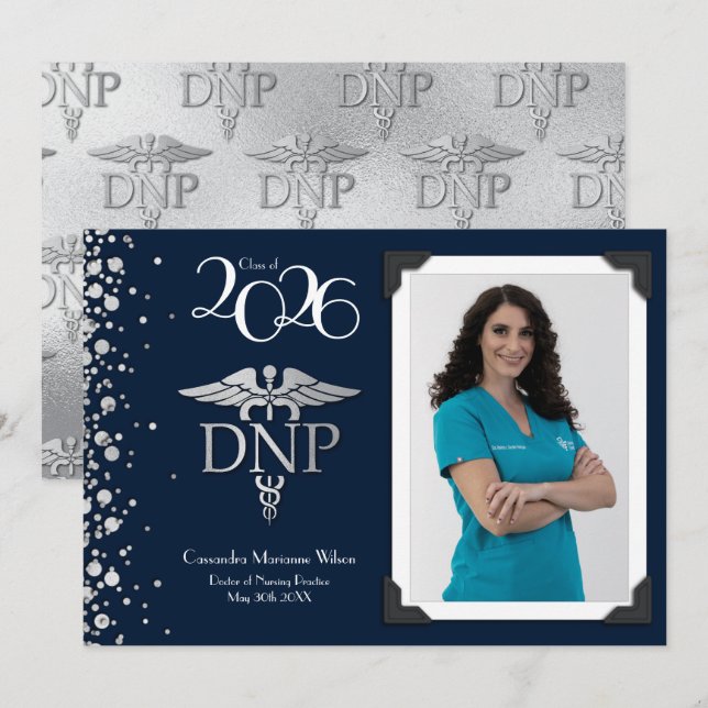 Invitación Doctor of Nursing Practice Graduation Announcement (Anverso / Reverso)