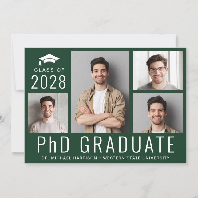 Invitación Doctorado en Doctorado 5 Foto Partido de Graduació (Anverso)