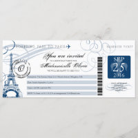 Documento de embarque de la fiesta de cumpleaños