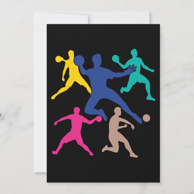 Invitación dodgeball Player para hombres Gaga Ball dodgeball (Anverso)