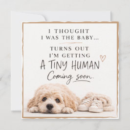 Invitación Dog Pregnancy Announcement Card