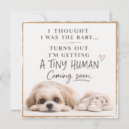 Invitación Dog Pregnancy Announcement Card