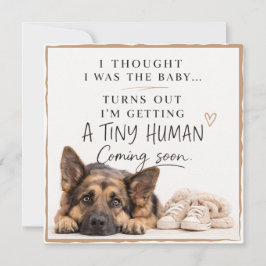 Invitación Dog Pregnancy Announcement Card