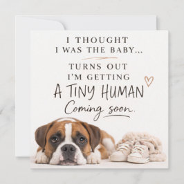 Invitación Dog Pregnancy Announcement Card