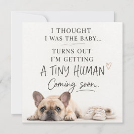 Invitación Dog Pregnancy Announcement Card