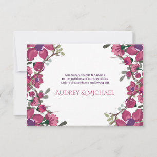 Invitación Dogwood Gracias Nota