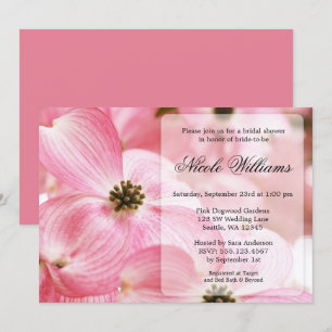 Invitación Dogwood rosa Blossoms Ducha de novias