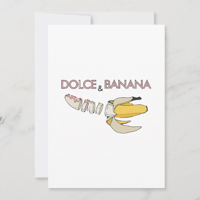 Invitación Dolce & Banana (Anverso)