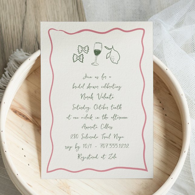 Invitación Dolce Vita Ducha de novia manuscrita (Subido por el creador)