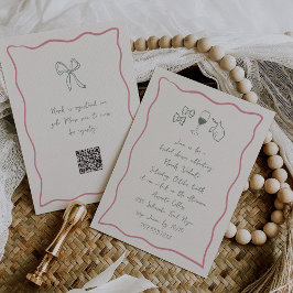 Invitación Dolce Vita Ducha de novia manuscrita