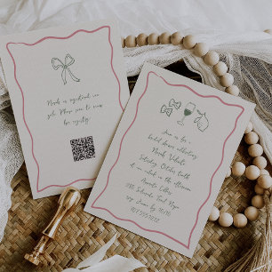 Invitación Dolce Vita Ducha de novia manuscrita