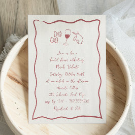 Invitación Dolce Vita Ducha de novia manuscrita
