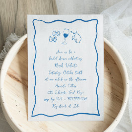 Invitación Dolce Vita Ducha de novia manuscrita