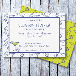 Invitación Dolce Vita Limoncello boda italiano