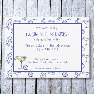 Invitación Dolce Vita Limoncello boda italiano