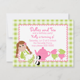 Invitación Dollies Tea Fiesta