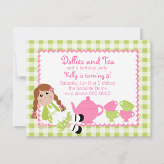 Invitación Dollies Tea Fiesta