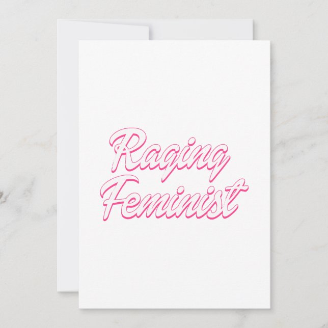 Invitación Dolor feminista furioso (Anverso)