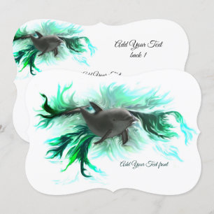 Invitación Dolphin Baby